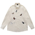 Vintage Cats Oversized Shirt — styling shot
