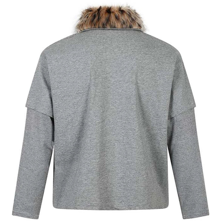 Fur Loose Long Sleeve Tee — detail shot