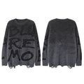 Y2K Gradient Graphic Knit Sweater — side view