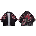 Koi Print Loose Jacket — fit shot