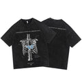 Butterfly Skeleton Washed T-Shirt — front view