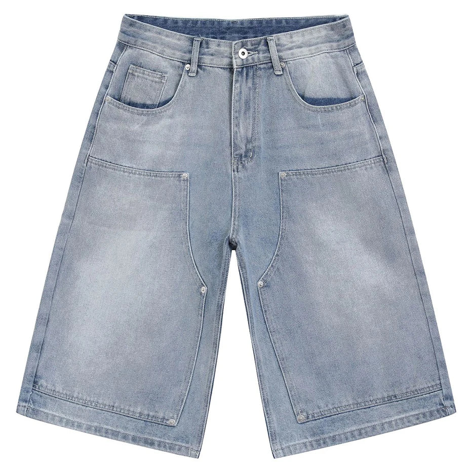 Jeans Vintage Loose Denim Shorts — front view