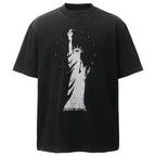 Vintage Star Graphic Oversized T-Shirt — back view