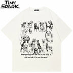 Dog White Graphic T-Shirt — front view