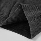 Vintage Black Faded Knit Sweater — fit shot