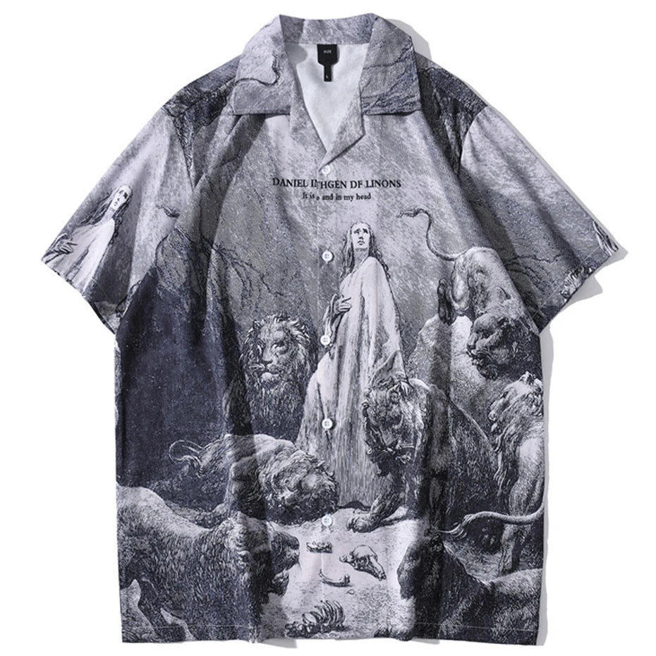 Shirts Vintage Graphic Loose Shirt — styling shot