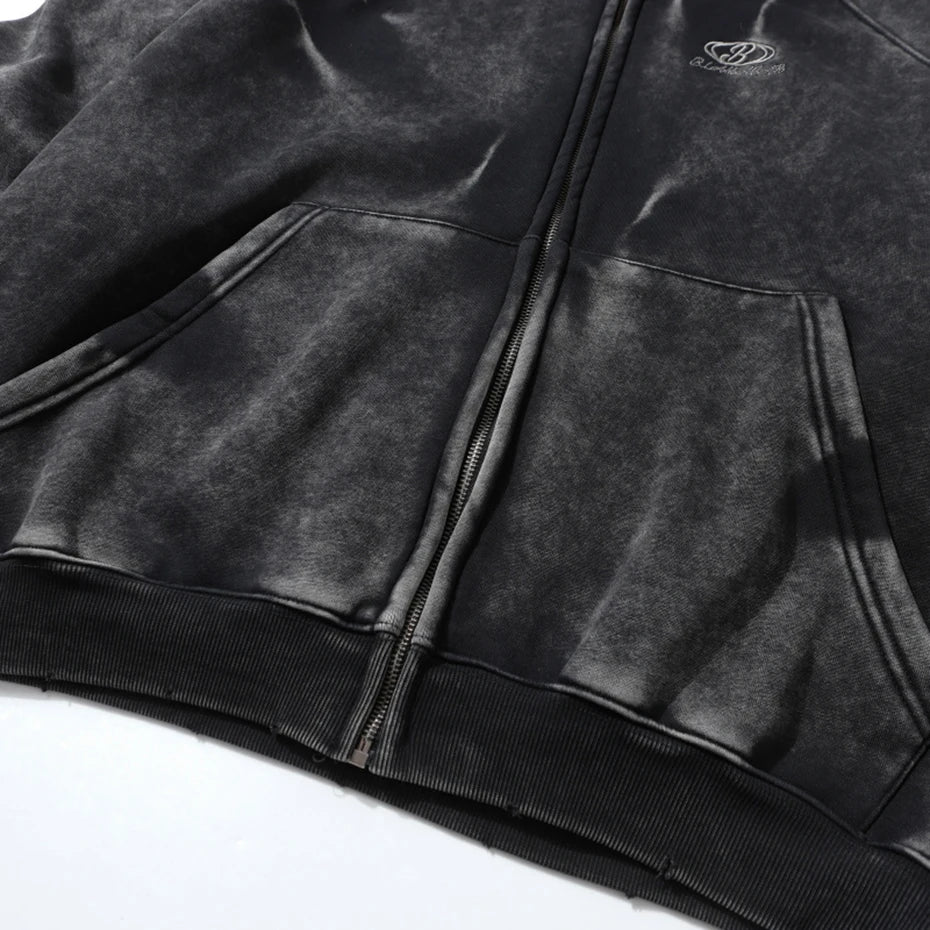 Hoodies Vintage Oversized Jacket — fit shot