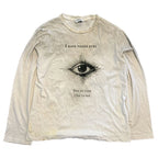 Vintage Graffiti Graphic Oversized Long Sleeve Tee — fit shot
