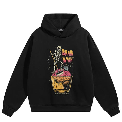 Hooded Graphic Hoodie — fabric close-up