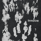 Retro Black Human Shadow Washed T-Shirt — detail shot