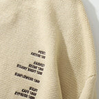 Retro Embroidered Knit Sweater — detail shot