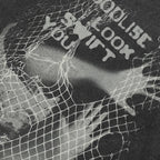 Struggling Retro Black Washed T-Shirt — front view