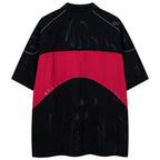 Black Vintage Oversized T-Shirt — detail shot
