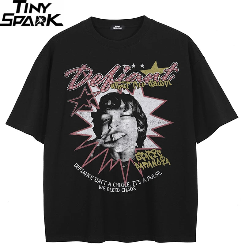 Retro Black Faded T-Shirt — back view