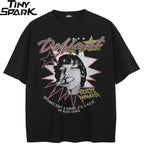 Retro Black Faded T-Shirt — back view