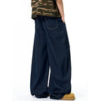 Vintage Denim Baggy Jeans — front view