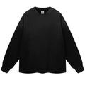 Black Vintage Oversized Long Sleeve Tee — back view