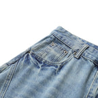 Wide Vintage Loose Denim Shorts — detail shot