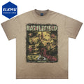 Graphic Print Short Sleeve T-Shirt — front view