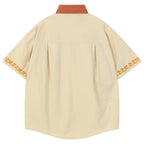 Y2K Vintage Cat Graphic Oversized Shirt — front view