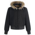 Fleece Vintage Padded Fur Puffer Jacket — styling shot