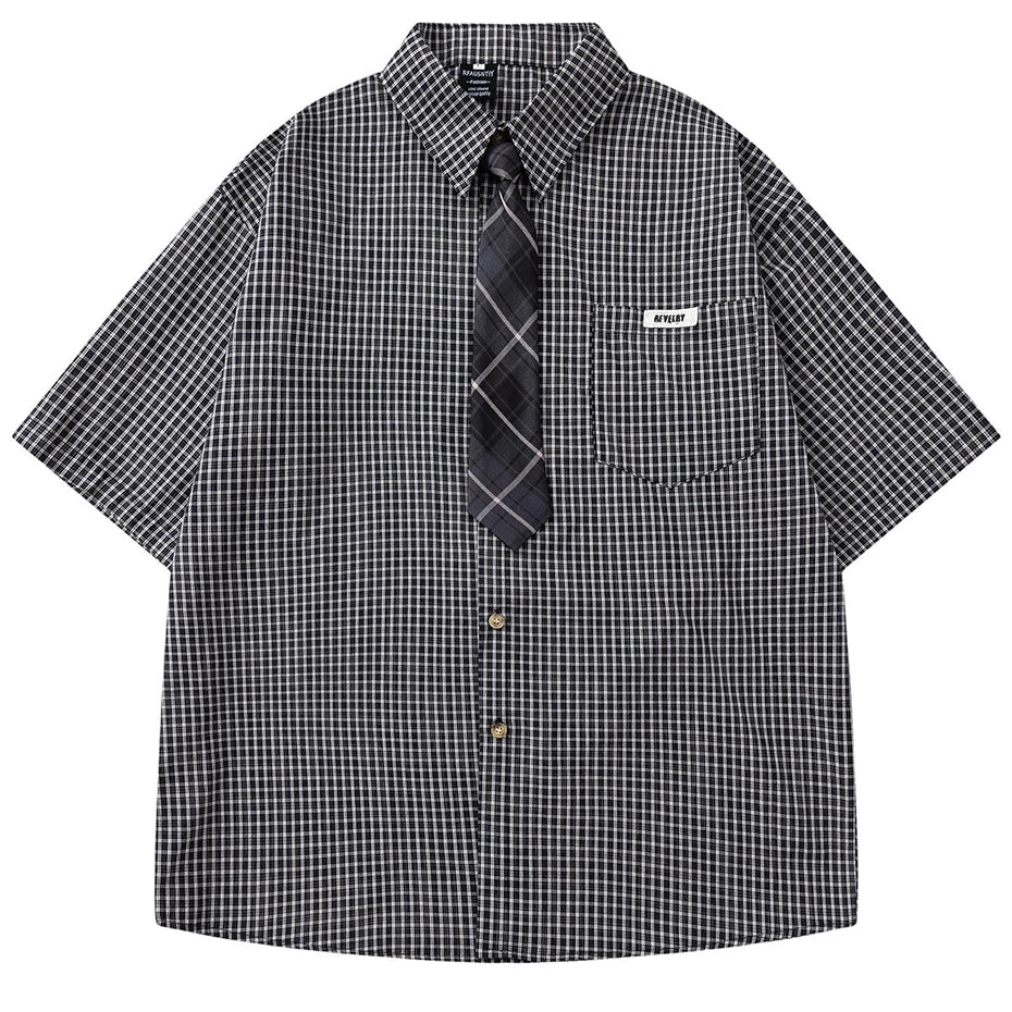 Sleeve Vintage Loose Shirt — styling shot