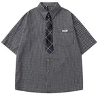 Sleeve Vintage Loose Shirt — styling shot