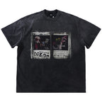 Y2K Dog Graphic Oversized T-Shirt — back view