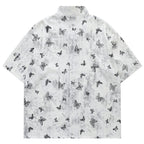 Vintage Butterfly Graphic Loose Shirt — front view