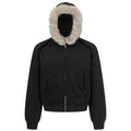 Collar Fur Oversized Jacket — styling shot