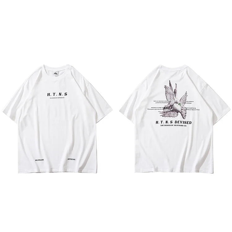 Letter Print T-Shirt — fit shot