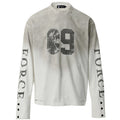 Vintage Black Letter Graphic Oversized Long Sleeve Tee — styling shot