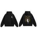 White Cat Print Hoodie — styling shot