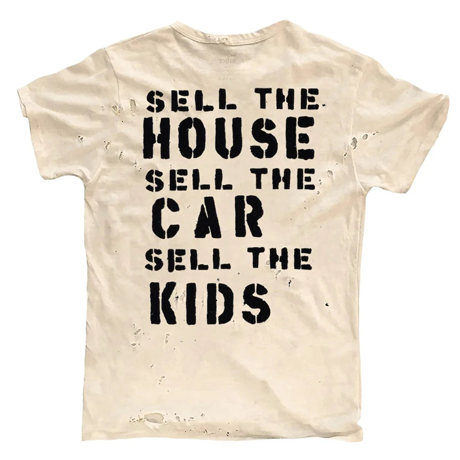 Ripped Vintage Graphic T-Shirt — front view