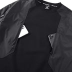 Techwear Black Car Hoodie — detail shot