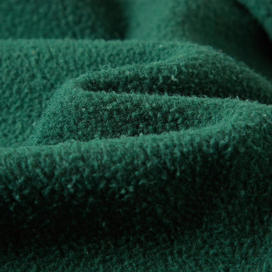 Hoodies Vintage Hooded Oversized Jacket — fabric close-up
