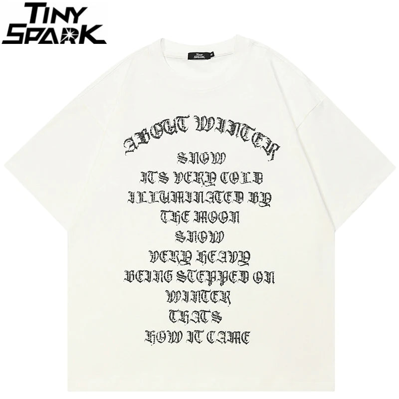 Goth Beige Graphic T-Shirt — front view