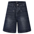 Jeans Vintage Blue Loose Denim Shorts — styling shot
