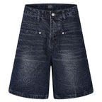 Jeans Vintage Blue Loose Denim Shorts — styling shot