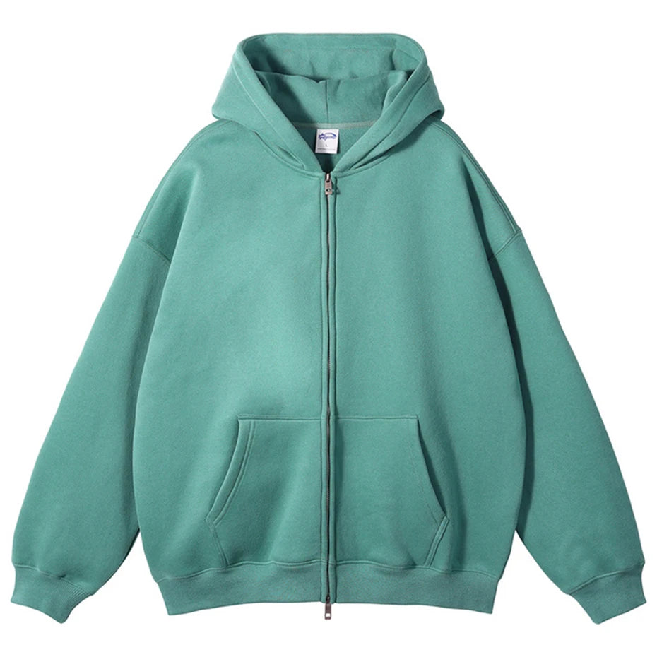 Zip Oversized Jacket — front view