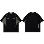 Sport Patchwork Oversized T-Shirt — detail shot