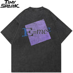 Black Graffiti Faded T-Shirt — front view