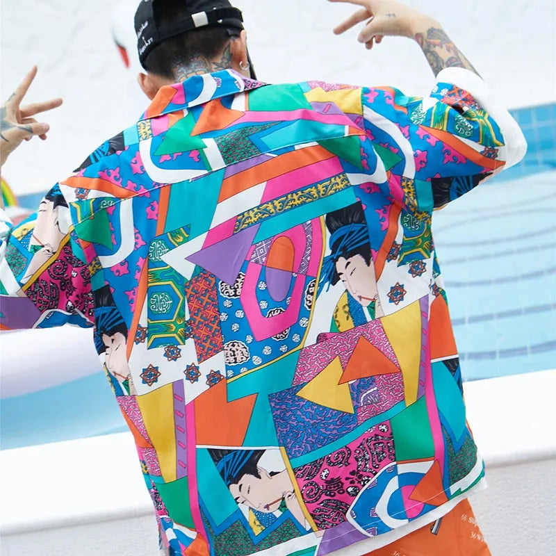 Anime Loose Shirt — fabric close-up
