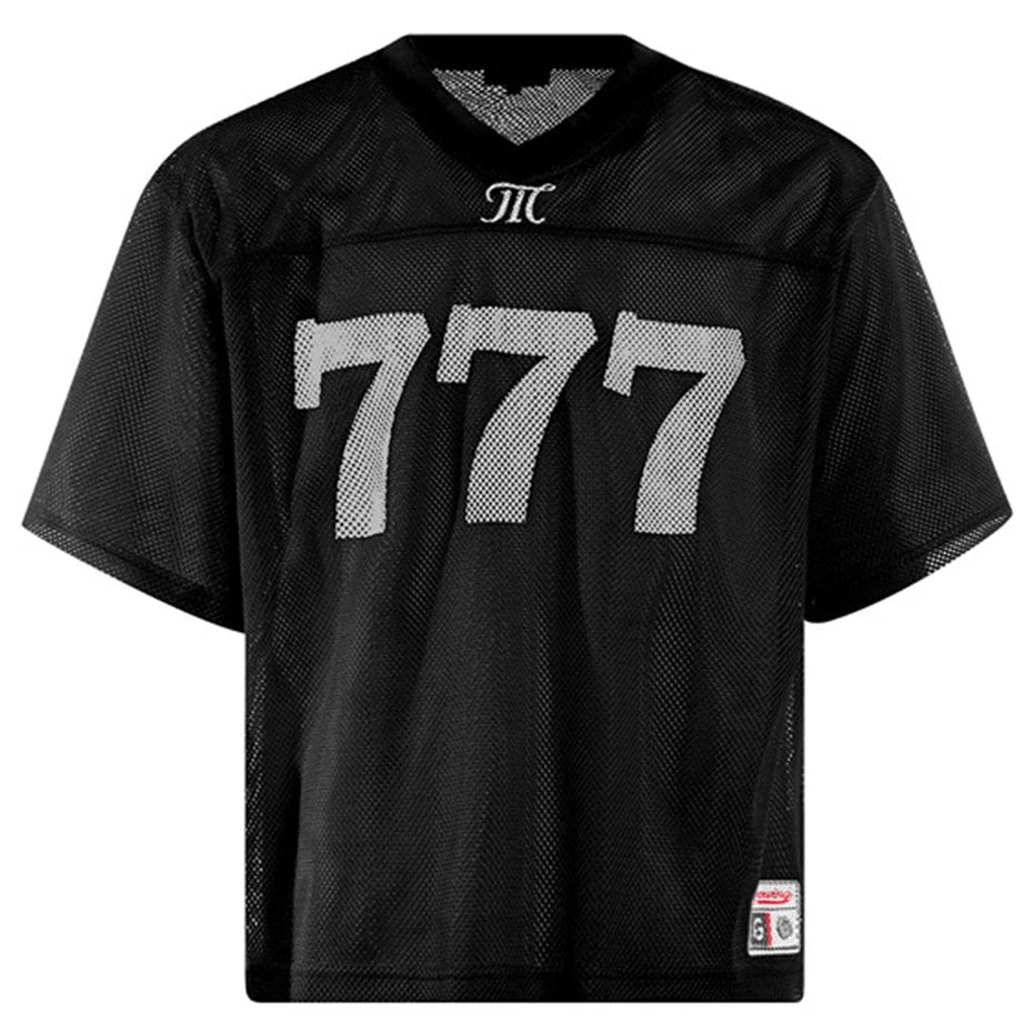 Vintage Graphic Mesh Baggy Jersey — styling shot