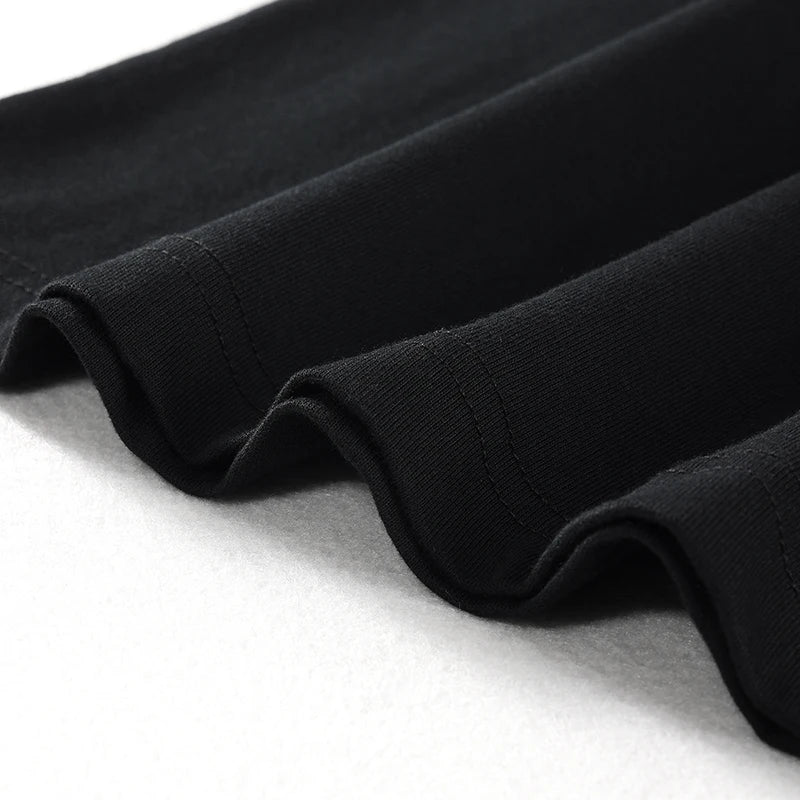 Black Shadow Graphic Long Sleeve Tee — detail shot