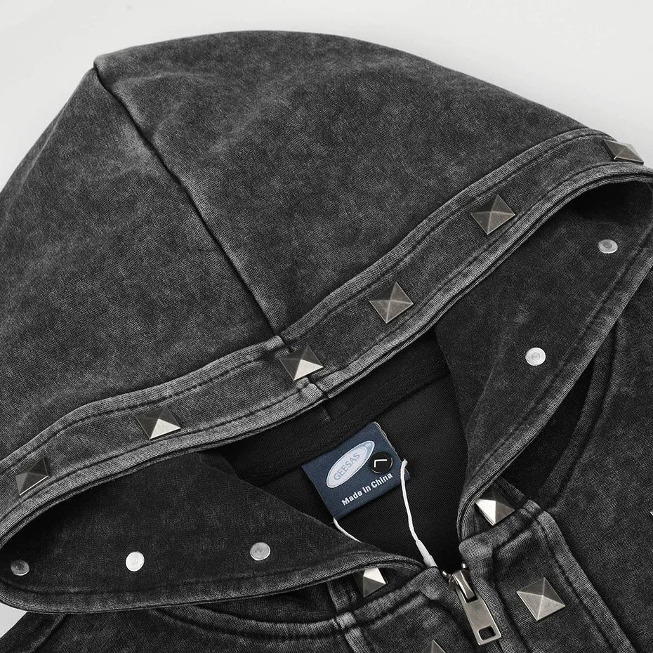Punk Oversized Jacket — back view