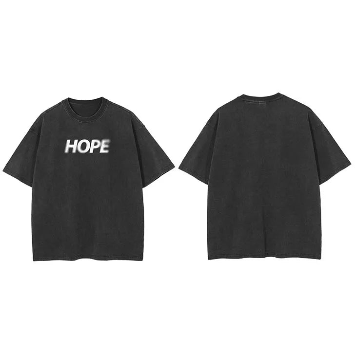 Aesthetic Black Faded T-Shirt — styling shot