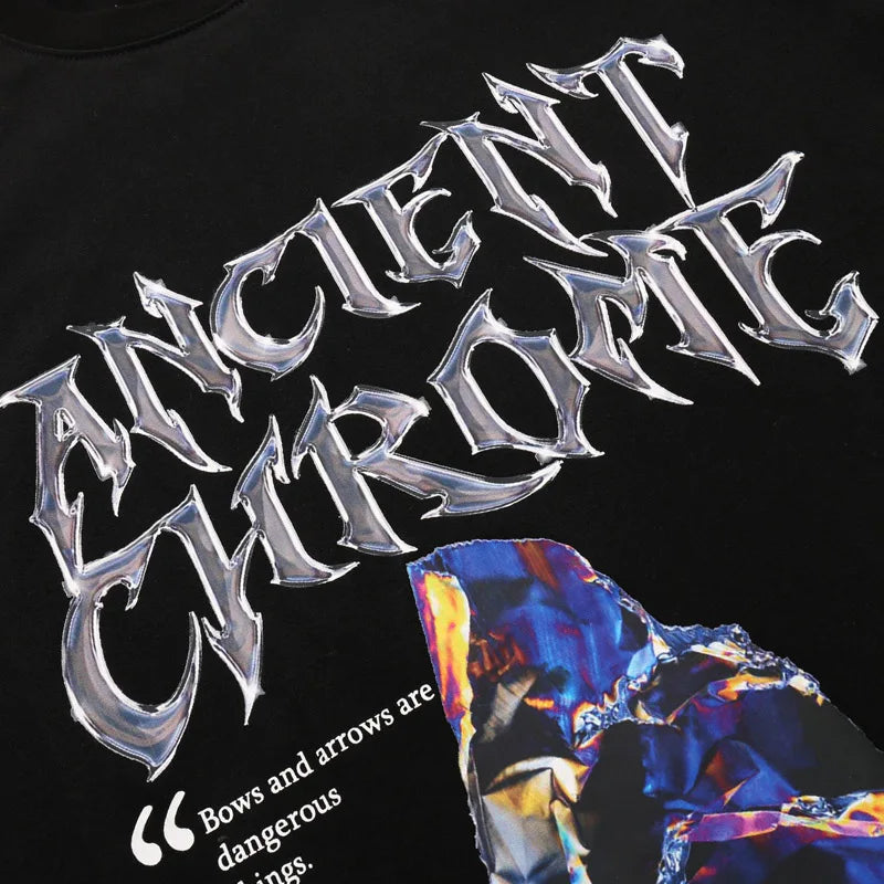 Letter Graphic T-Shirt — front view