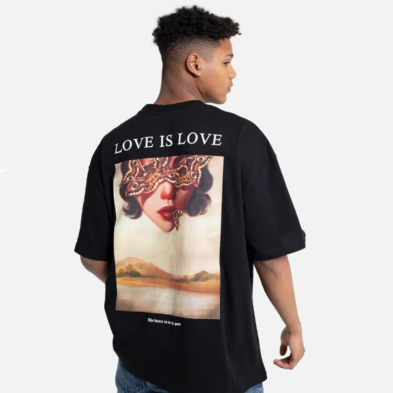 Butterfly Girl Print T-Shirt — fit shot