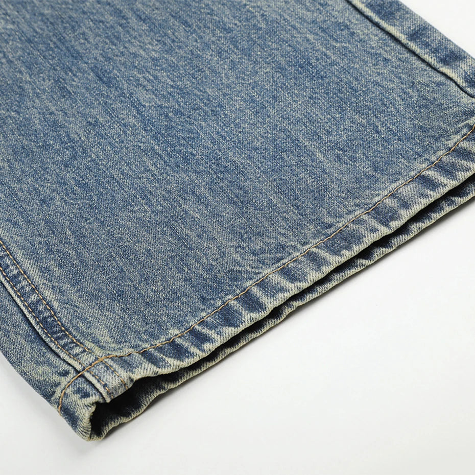 Vintage Denim Loose Jeans — fit shot